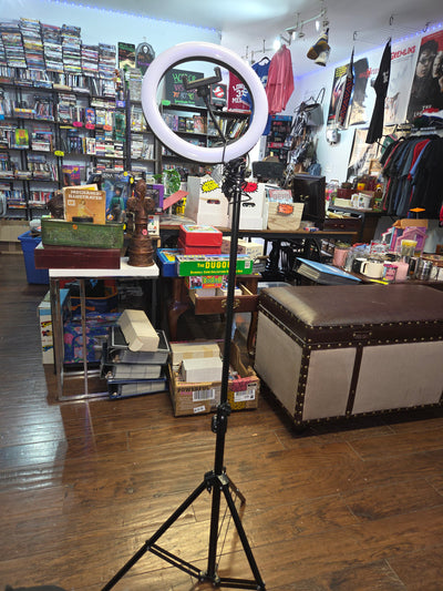LED Alsy 67.5" Black LED Selfie Ring Light Tripod with Adjustable Height