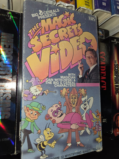 The Magic Secrets Video VHS Tape Big G Cereals Presents Dan Witkowski