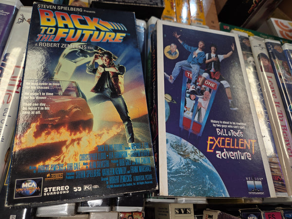 Back to the Future and Bill & Teds Excellent Adventure VHS Bundle